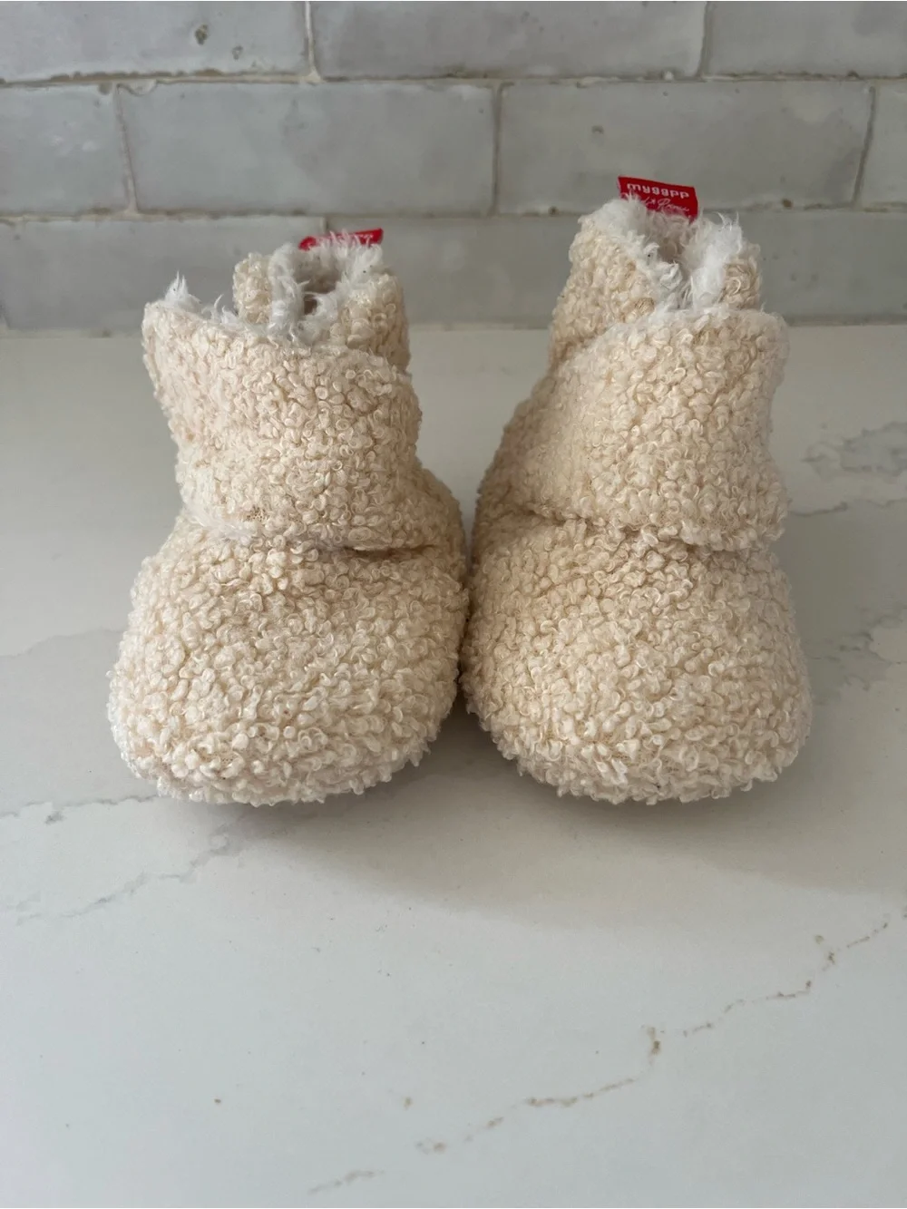Baby Cream Cozy Sherpa Infant Booties